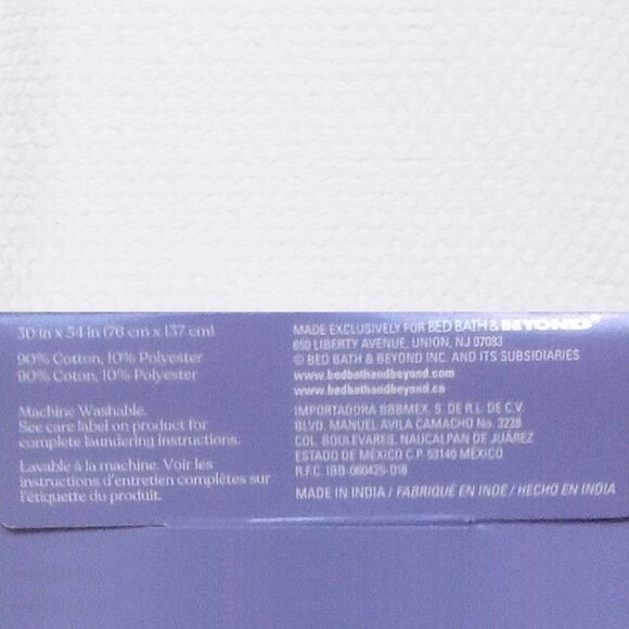 6-piece WHITE Wild Sage Savannah 90% Cotton Towel Set = 2 BATH + 2 HAND + 2 WASH - Picture 6 of 11